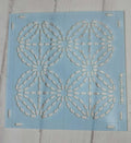 plantilla sashiko de 14 cms x 14 cms para marcar el diseño "7 tesoros"