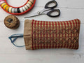 kit de patchwork para confeccionar funda de gafas bordado