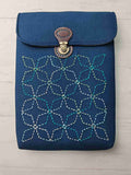 kit de patchwork para confeccionar funda de sashiko para tu tablet, ipad o libro