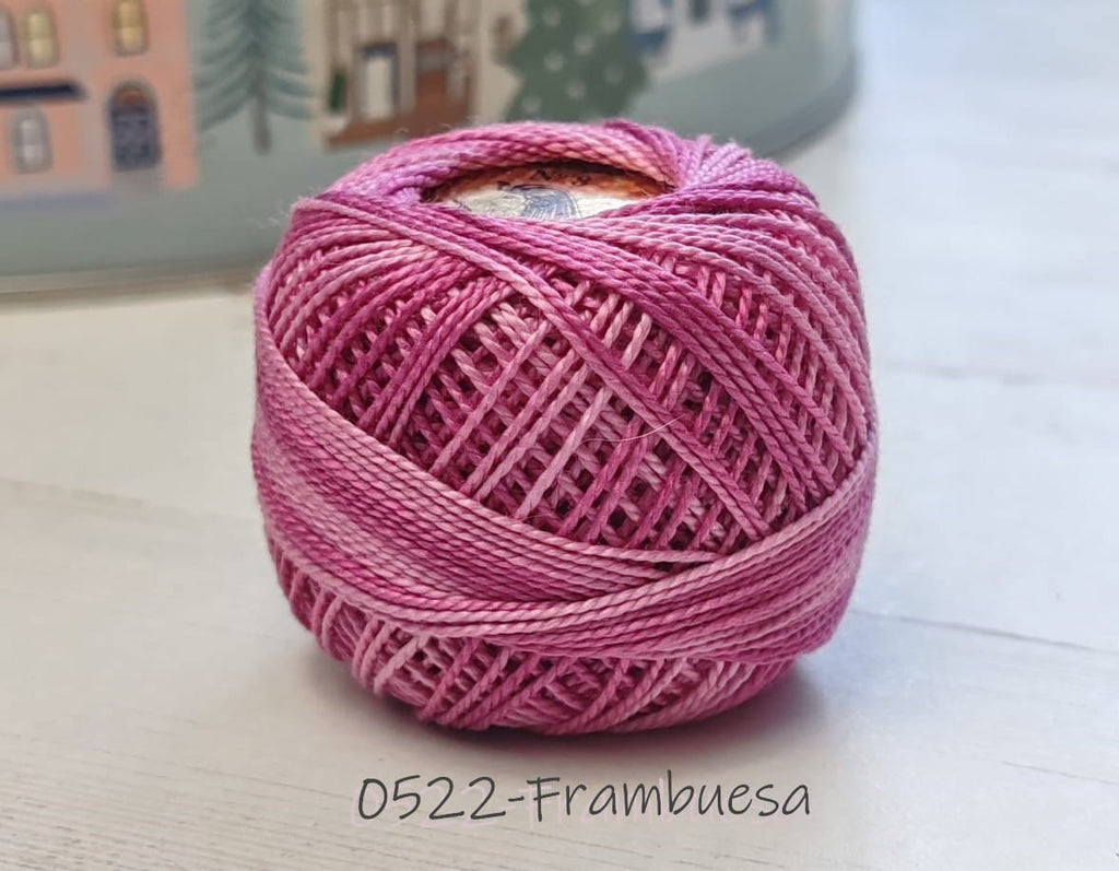 hilos giza Tomatwins matizados para bordar, acolchar, punchneedle, y bisuteria en ganchillo
