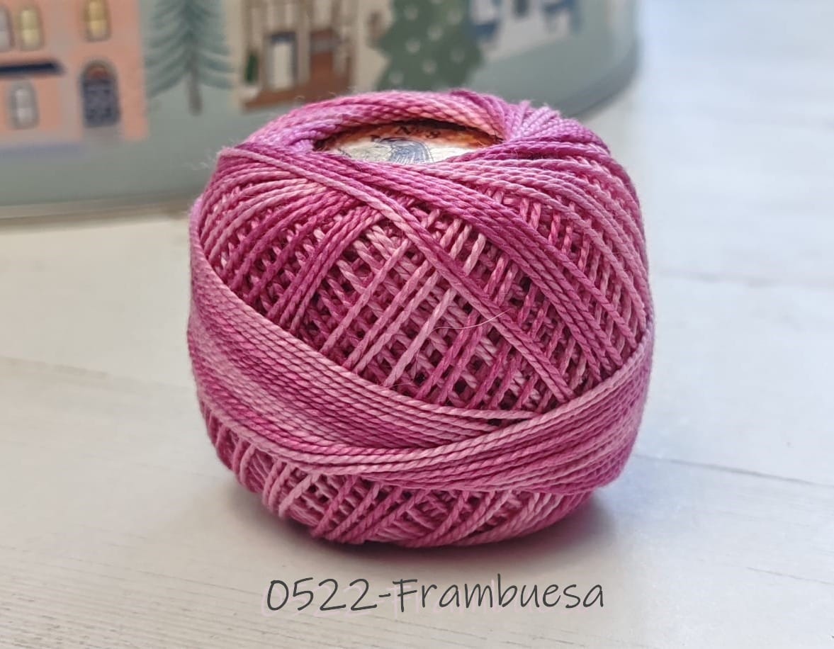hilos giza Tomatwins matizados para bordar, acolchar, punchneedle, y bisuteria en ganchillo