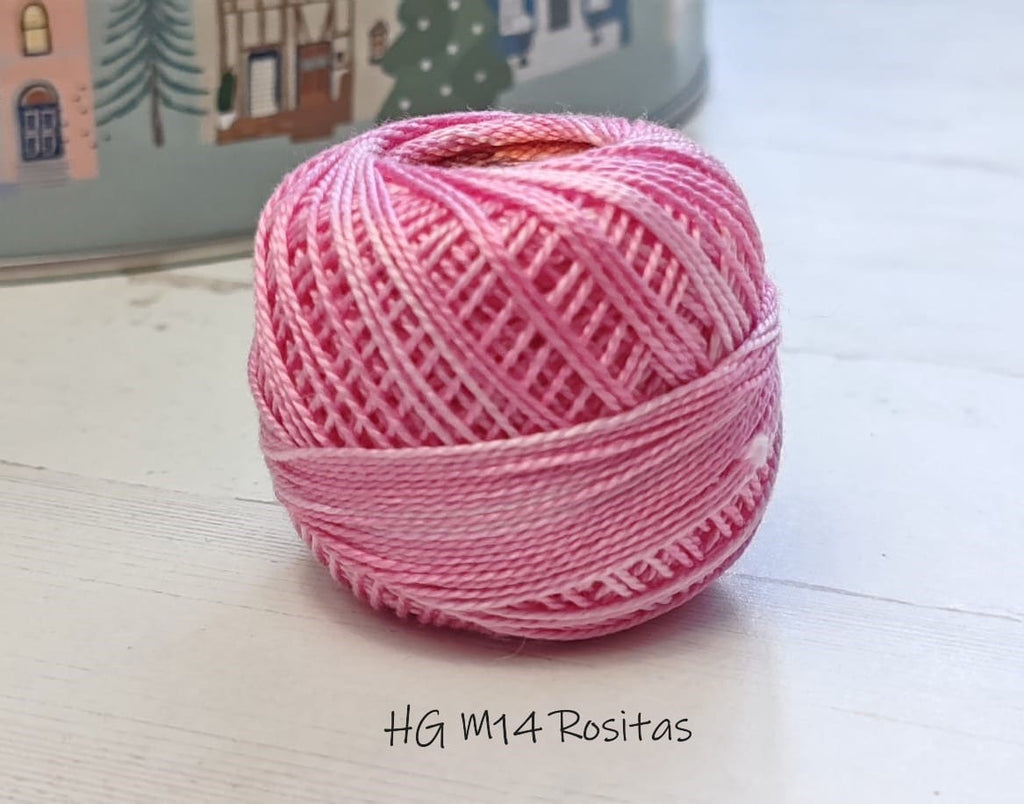 hilos giza Tomatwins matizados para bordar, acolchar, punchneedle, y bisuteria en ganchillo