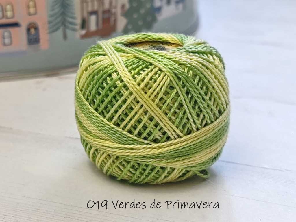 hilos giza Tomatwins matizados para bordar, acolchar, punchneedle, y bisuteria en ganchillo