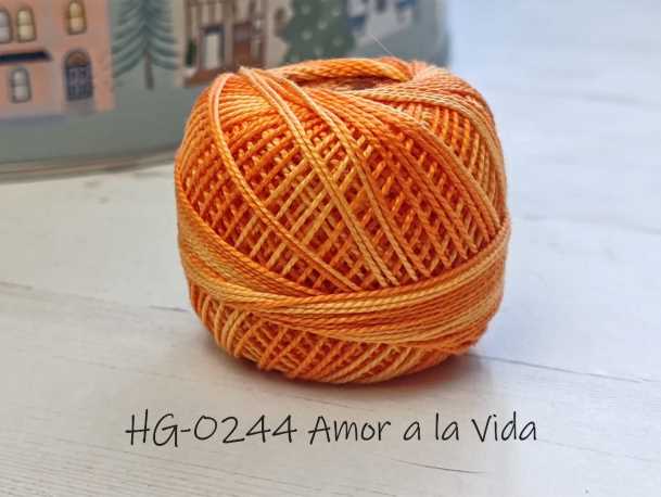 hilos giza Tomatwins matizados para bordar, acolchar, punchneedle, y bisuteria en ganchillo