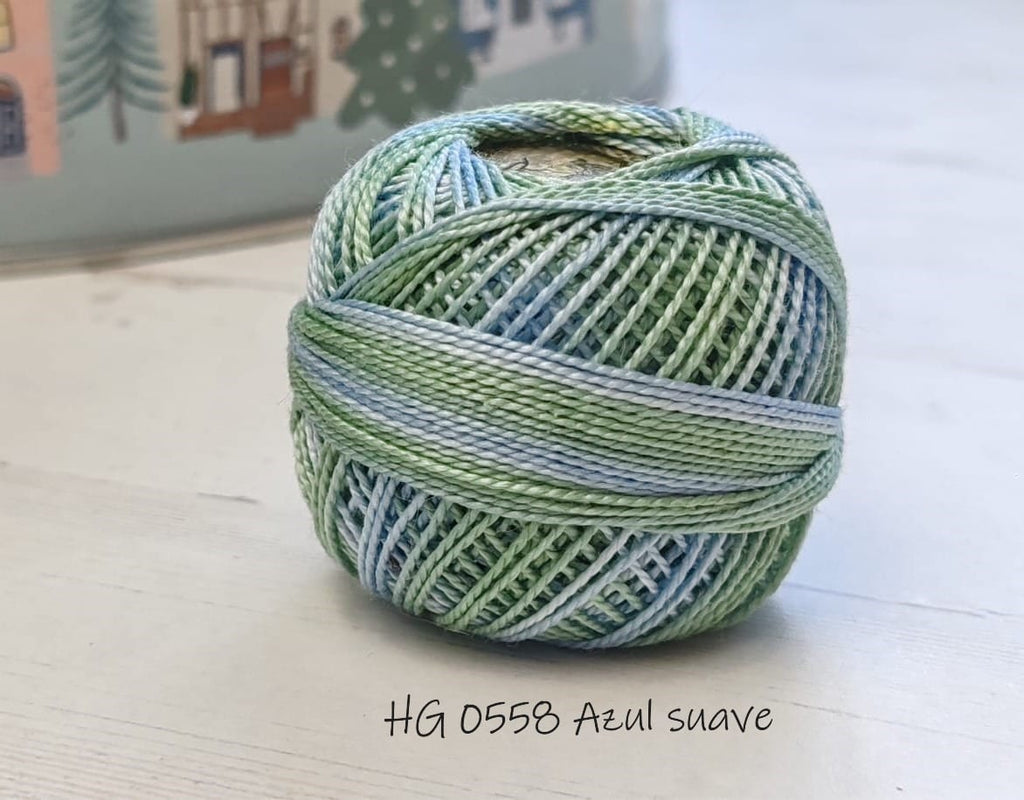 hilos giza Tomatwins matizados para bordar, acolchar, punchneedle, y bisuteria en ganchillo