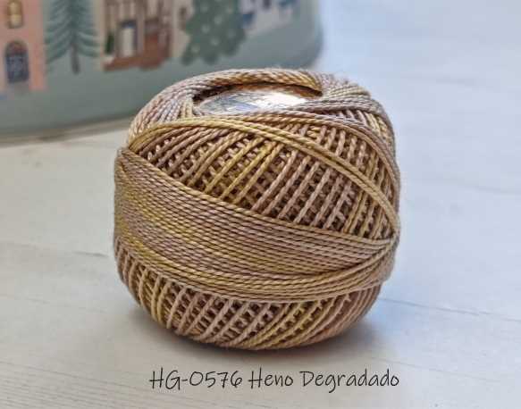 hilos giza Tomatwins matizados para bordar, acolchar, punchneedle, y bisuteria en ganchillo