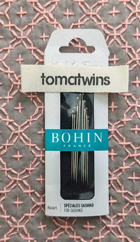 8 Agujas para bordar sashiko de la marca Bohin