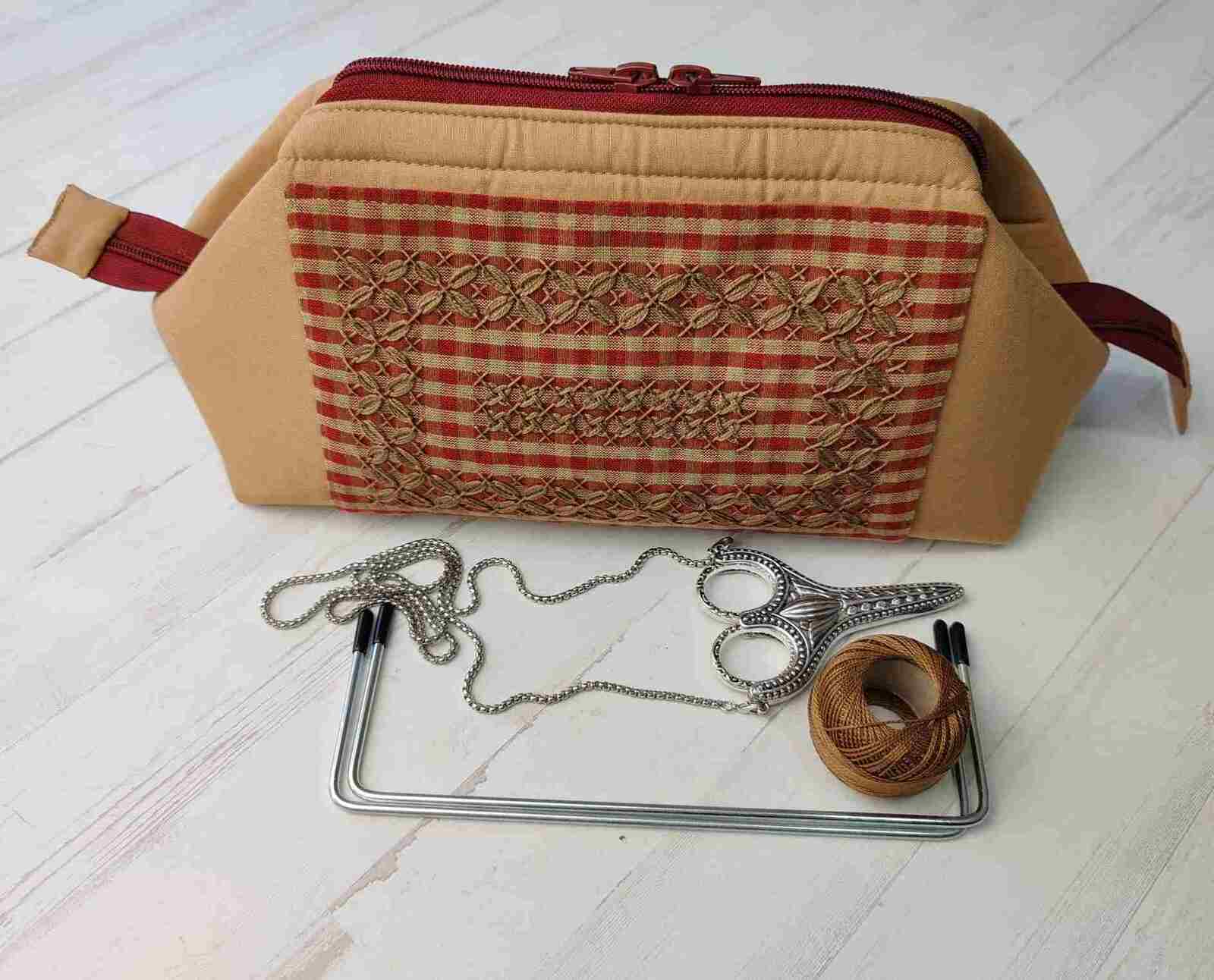 kit para confeccionar estuche con bordado español