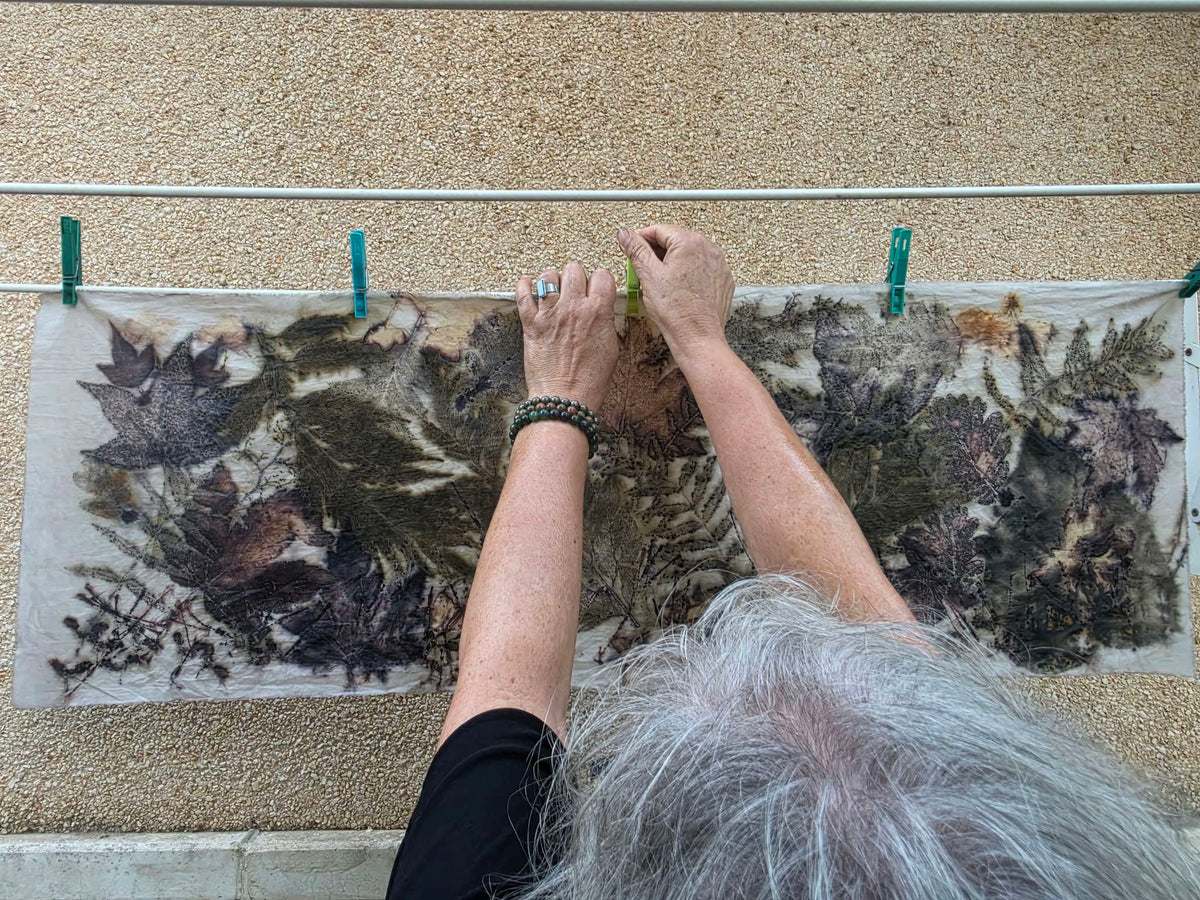 curso online de estampación botánica - ecoprint